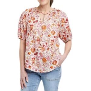 Knox Rose Floral Top, NWOT, Size Small